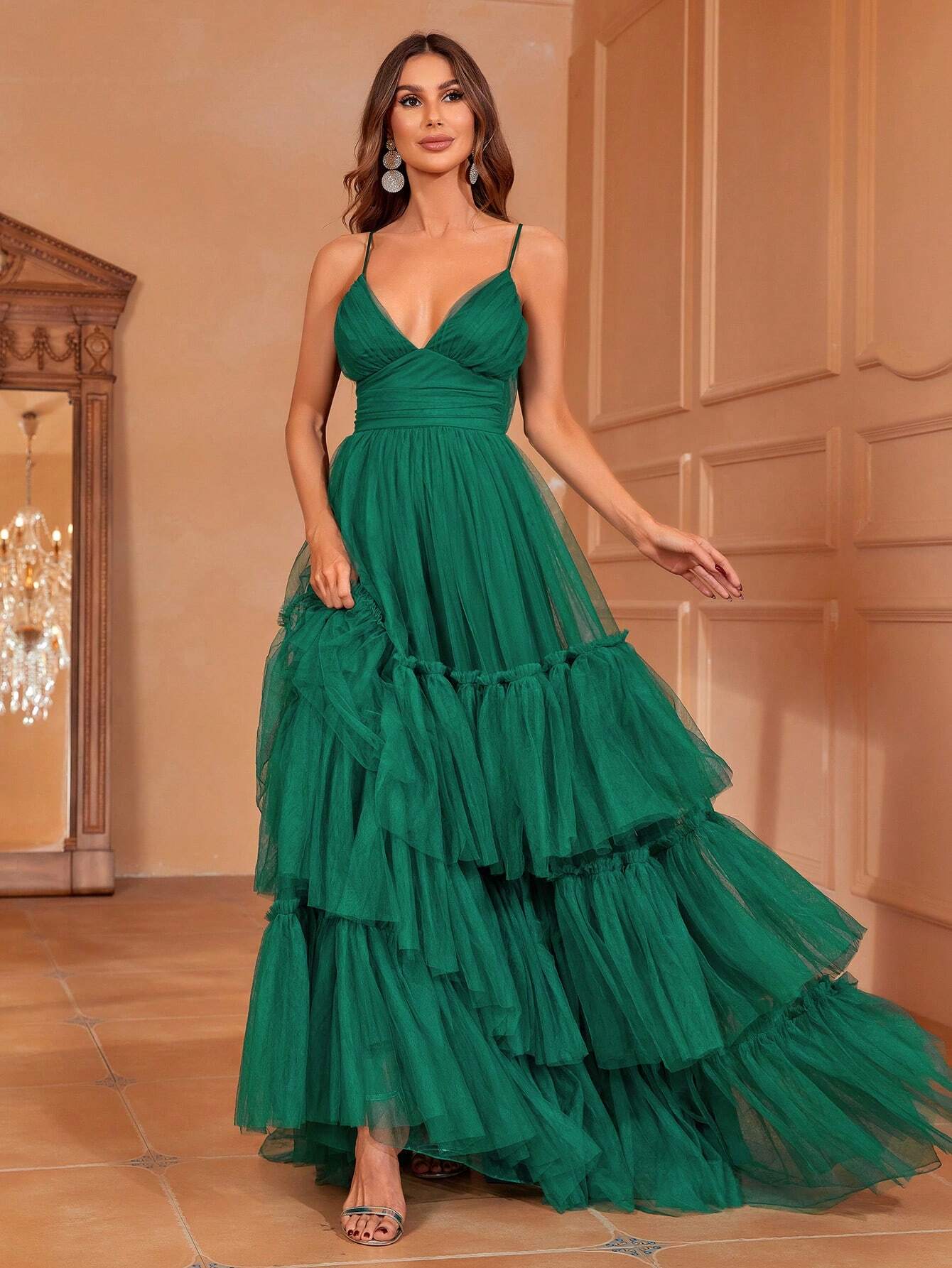 Flirty Ruffle Hem Party Dress