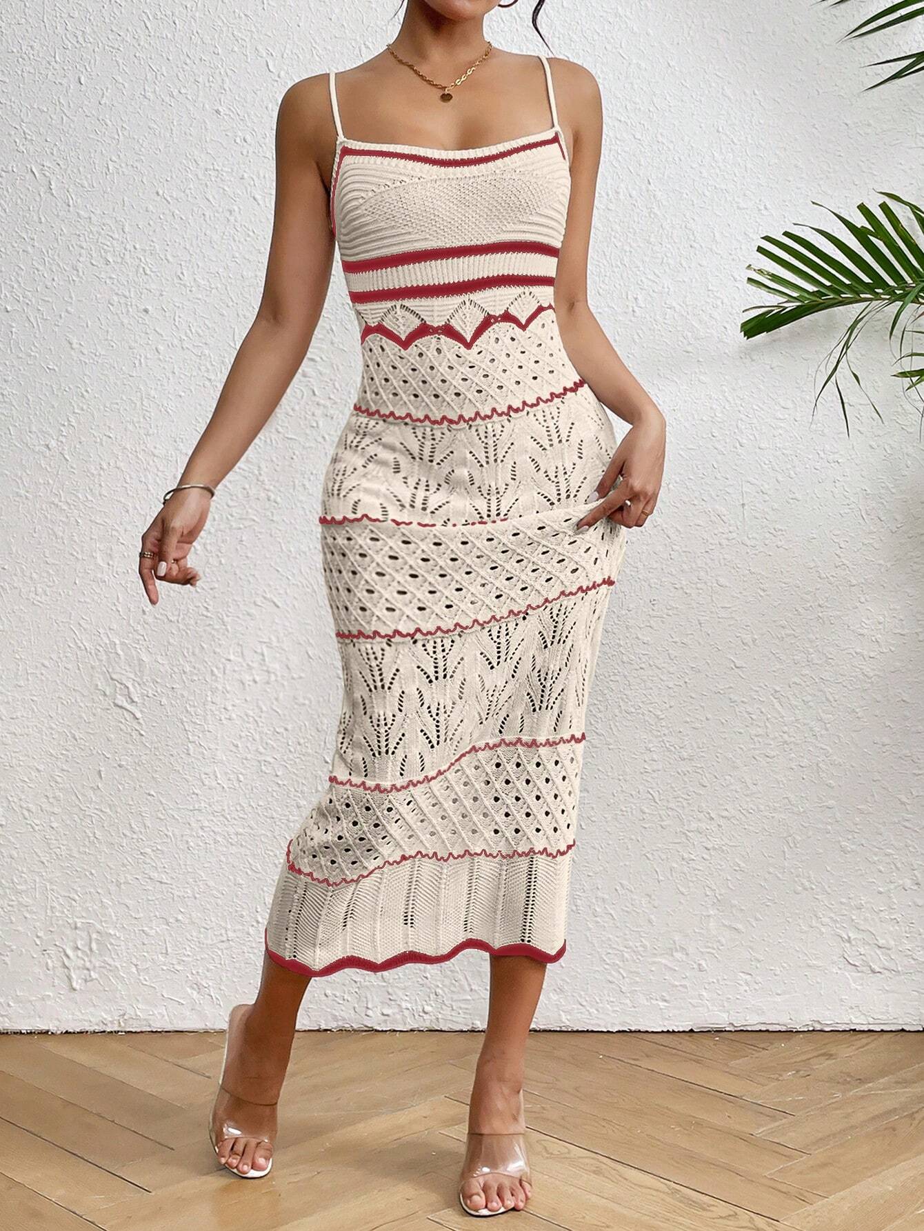 Cozy Chevron Cami Dress
