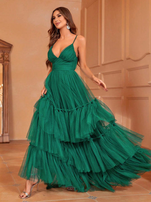 Flirty Ruffle Hem Party Dress
