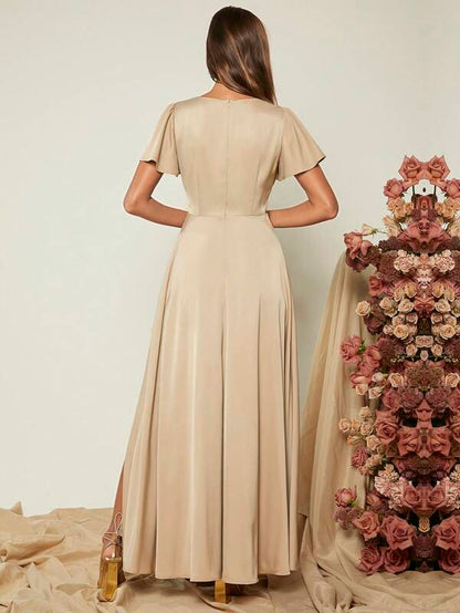 Glamorous Mesh Thigh-Split Dress