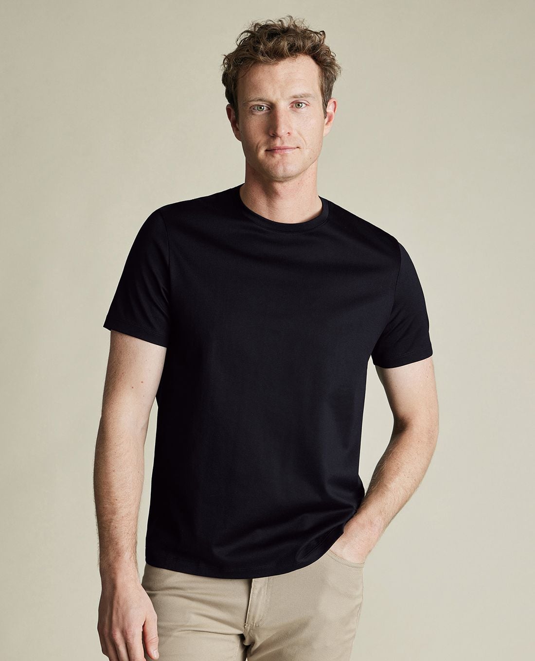 Urban Line Navy Essential Cotton T-Shirt